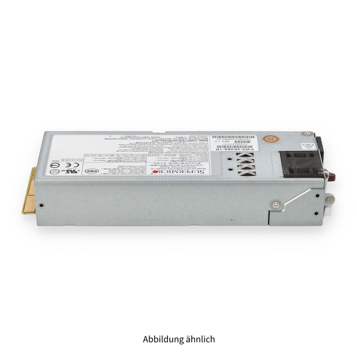 Supermicro 2000W HotPlug Power Supply PWS-2K08A-1R