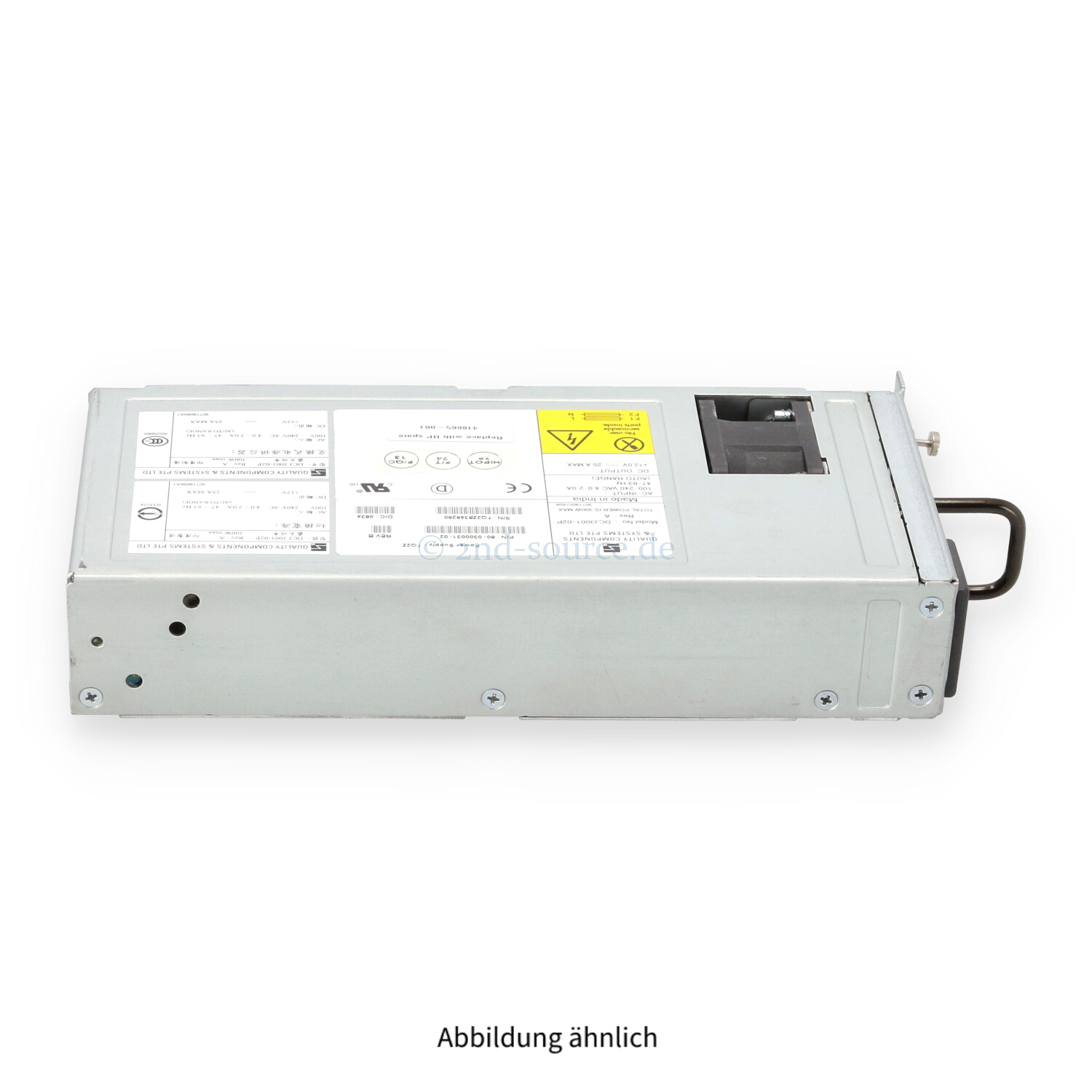 HPE Brocade 300W AC SAN Switch Power Supply 4/64 8/80 418665-001 60-0300031-02 HPE Brocade 300W AC SAN Switch Power Supply 4/64 8/80 418665-001 60-0300031-02
