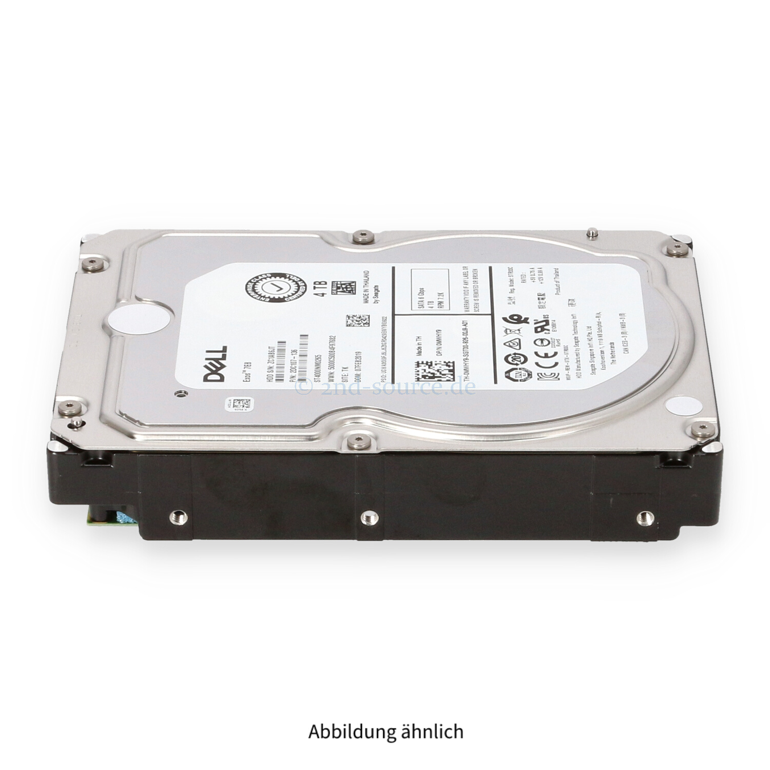 Dell 4TB 7.2k SATA 6G LFF HDD 400-AUUX MWHY9 0MWHY9