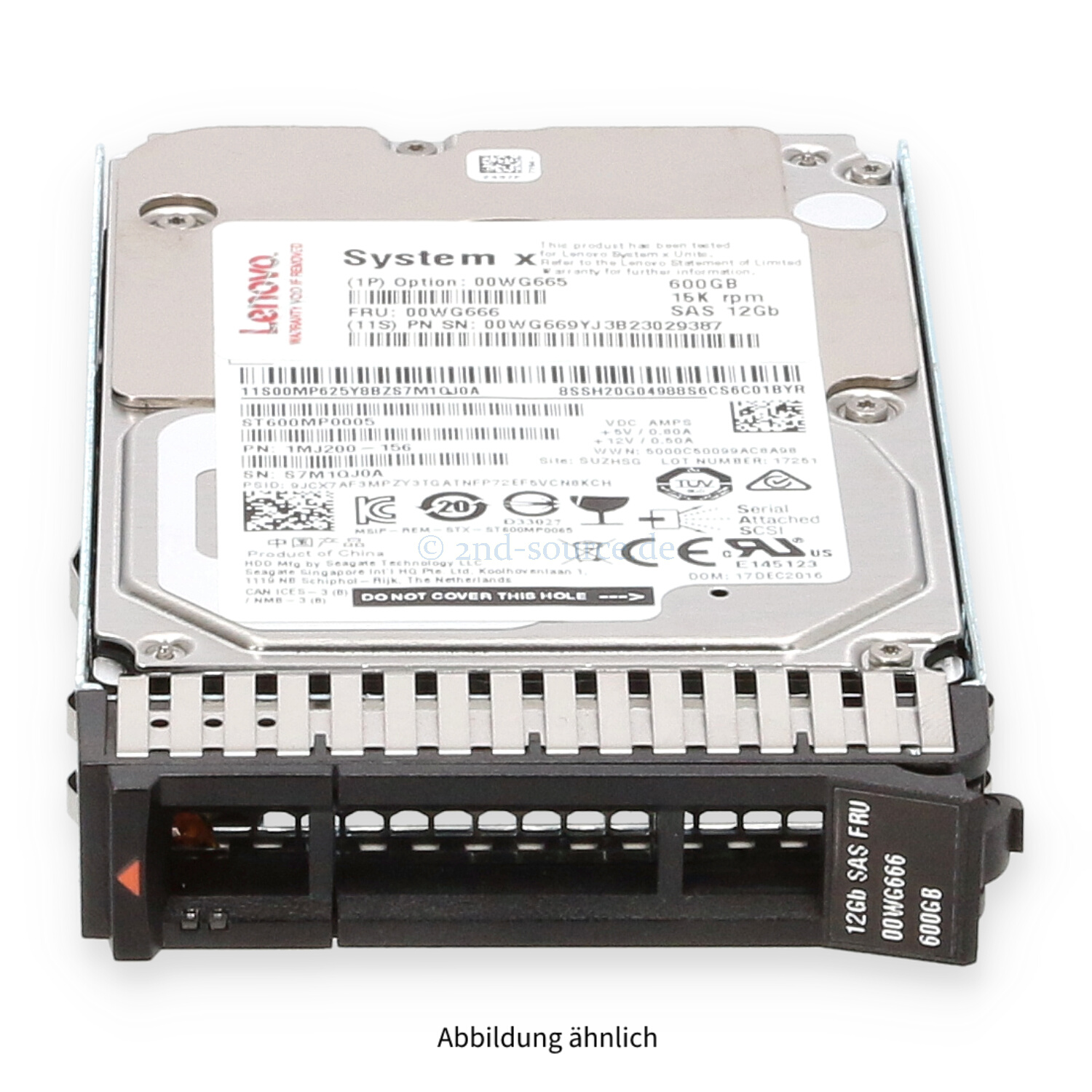 Lenovo 600GB 15k SAS 12G SFF HotPlug HDD 00WG665 00WG666 00WG669