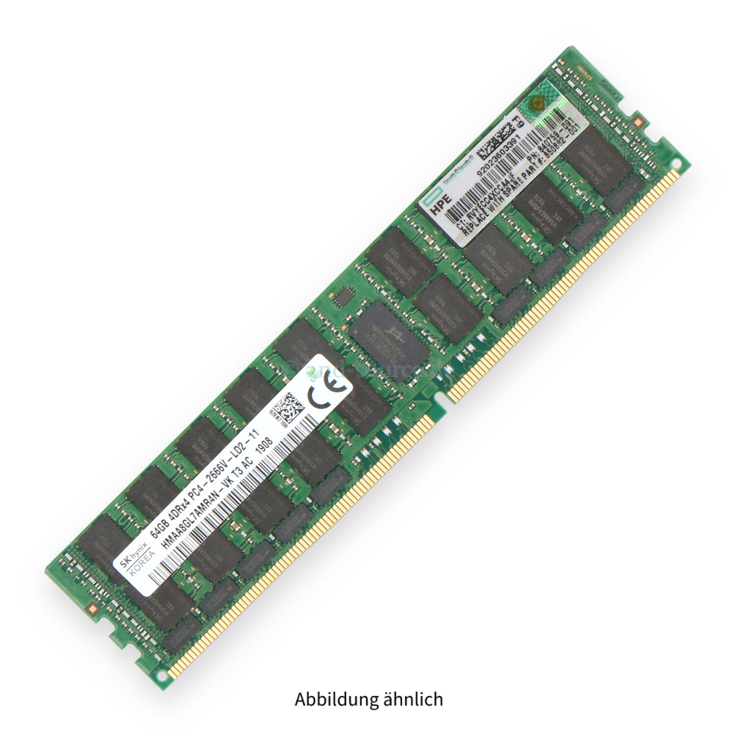 HPE 64GB PC4-21300V-L LRDIMM Quad Rank x4 (DDR4-2666) Registered ECC 815101-B21 850882-001 840759-091