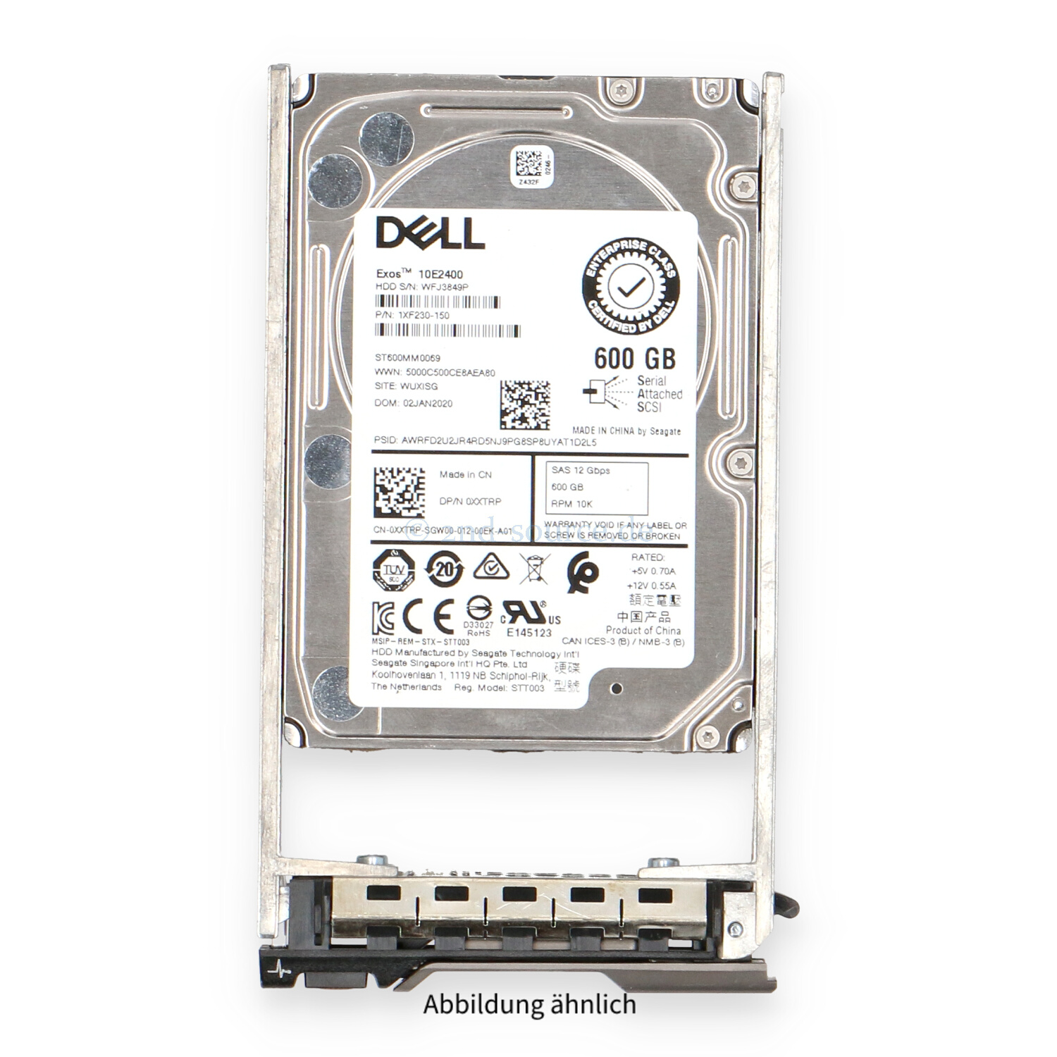 Dell 600GB 10k SAS 12G SFF HotPlug HDD XXTRP 0XXTRP