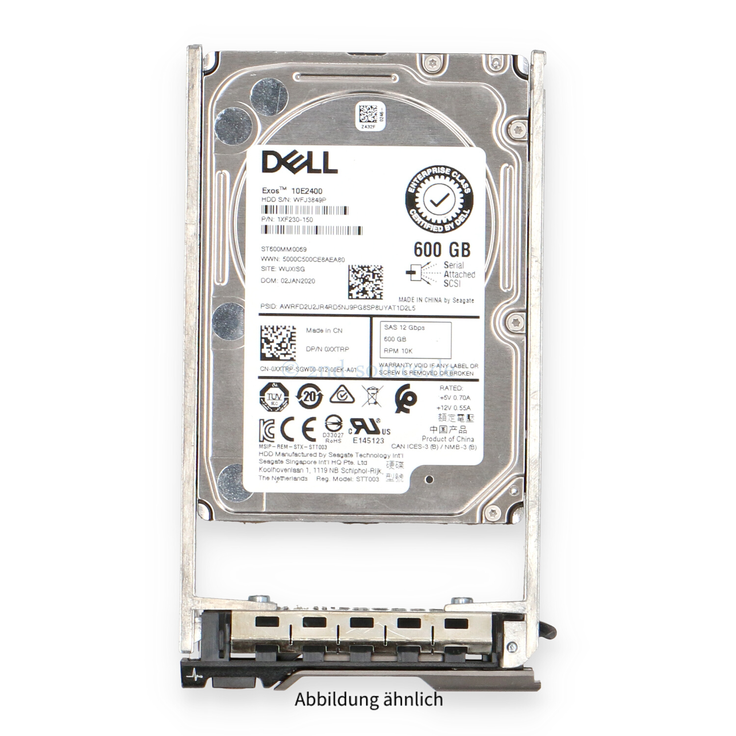 Dell 600GB 10k SAS 12G SFF HotPlug HDD XXTRP 0XXTRP