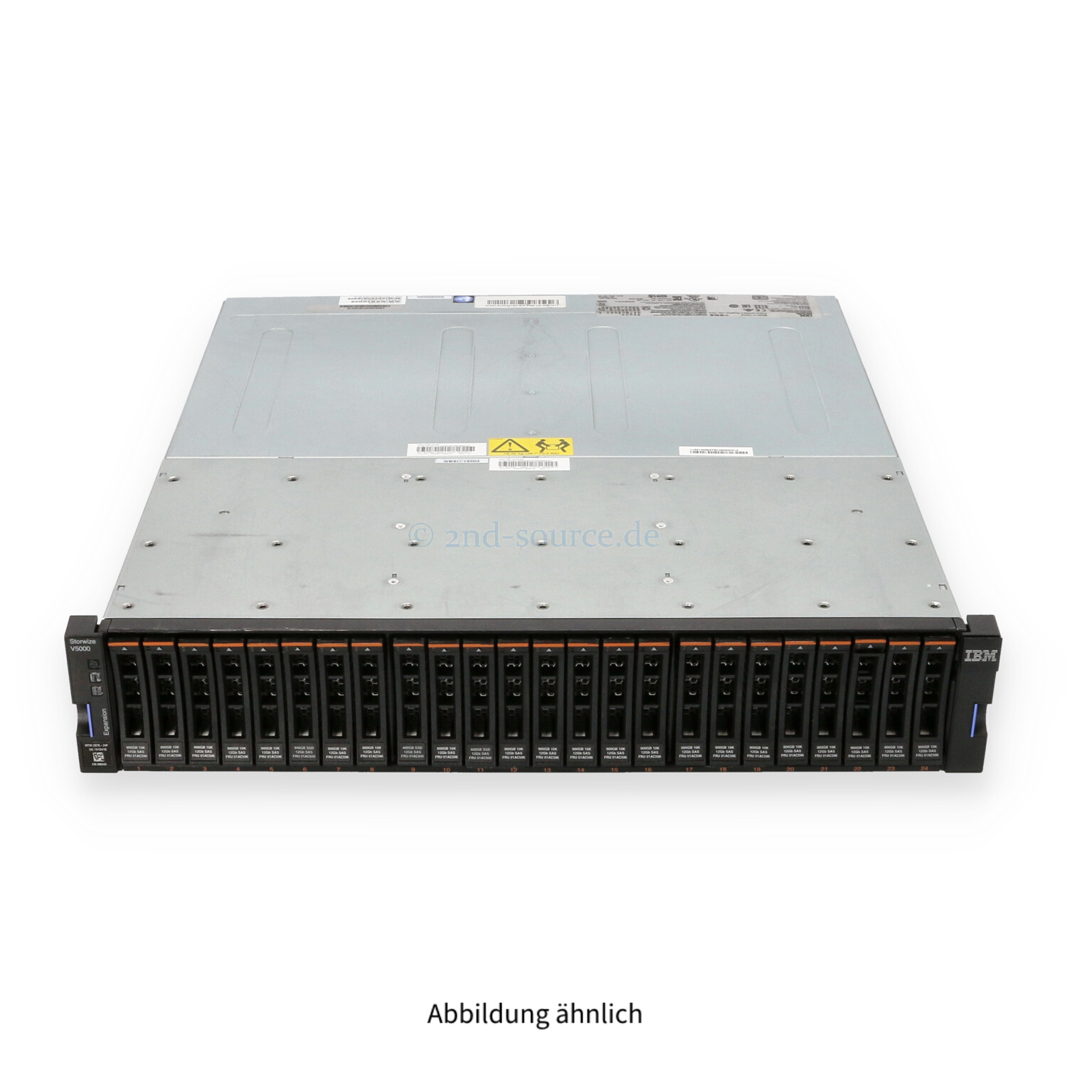 IBM V5000 G2 Expansion mit 24x 900GB 10k SAS 12G SFF (21.6TB) 2x 800W 2078-24E