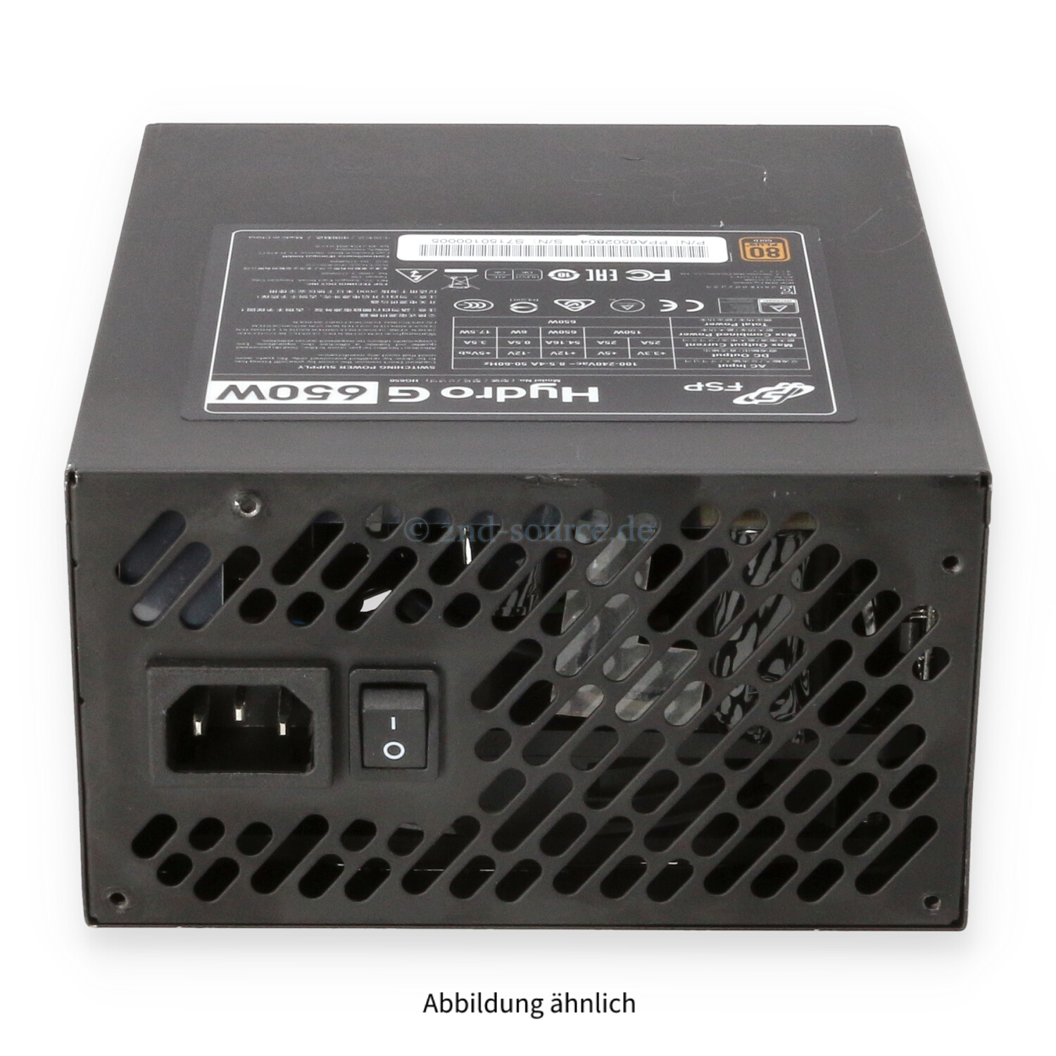 FSP Hydro G HG650 650W ATX Modular Power Supply PPA6502804 FSP Hydro G HG650 650W ATX Modular Power Supply PPA6502804