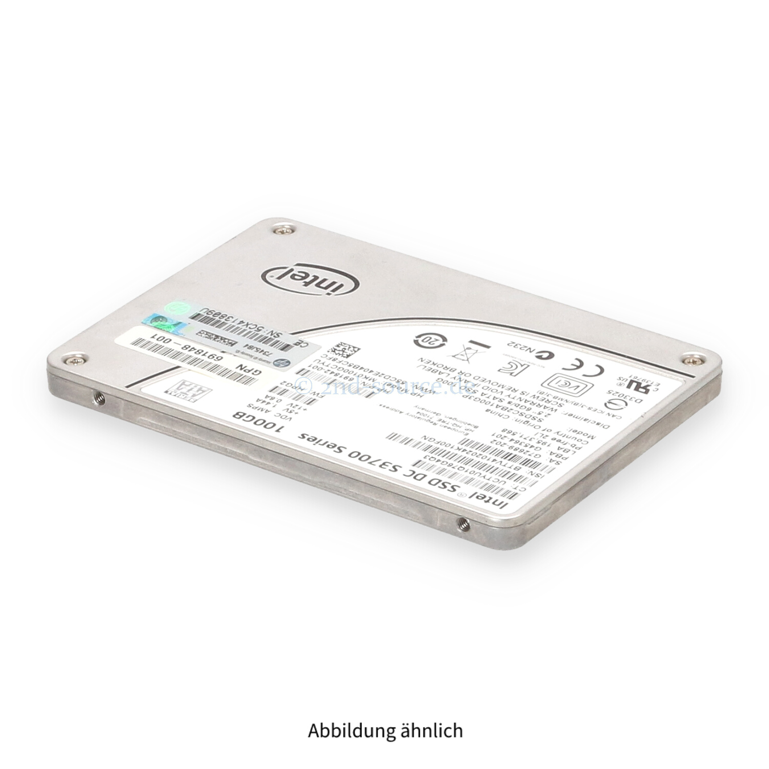HPE 100GB SATA 6G SFF Mainstream Endurance SSD 692164-001