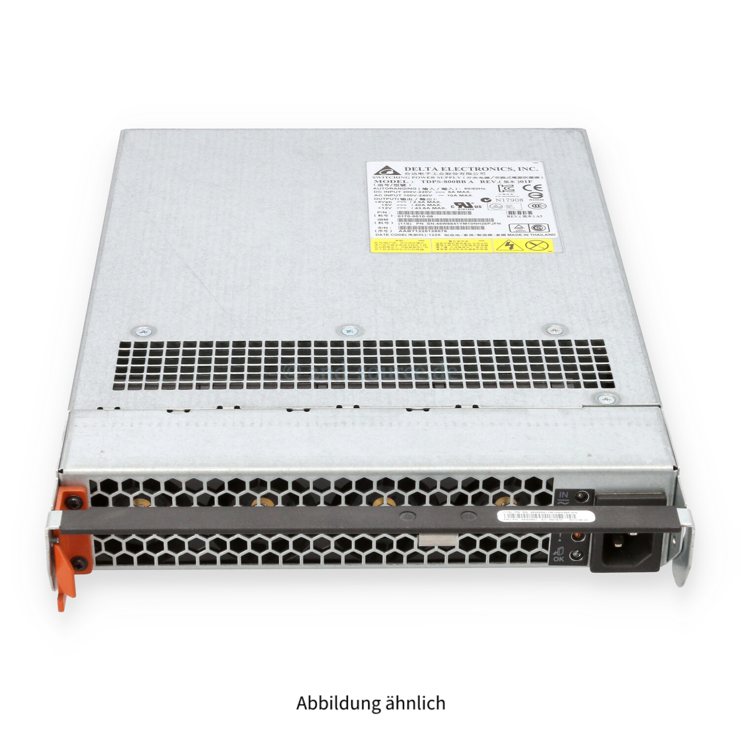 IBM 800W AC HotPlug Power Supply V3500 V3700 EXP2500 45W8841 0170-0010-06