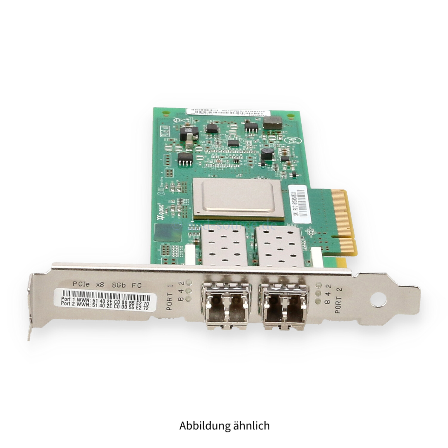 HPE 82Q 2x 8GB SFP Fibre Channel PCIe HBA High Profile AJ764A 489191-001