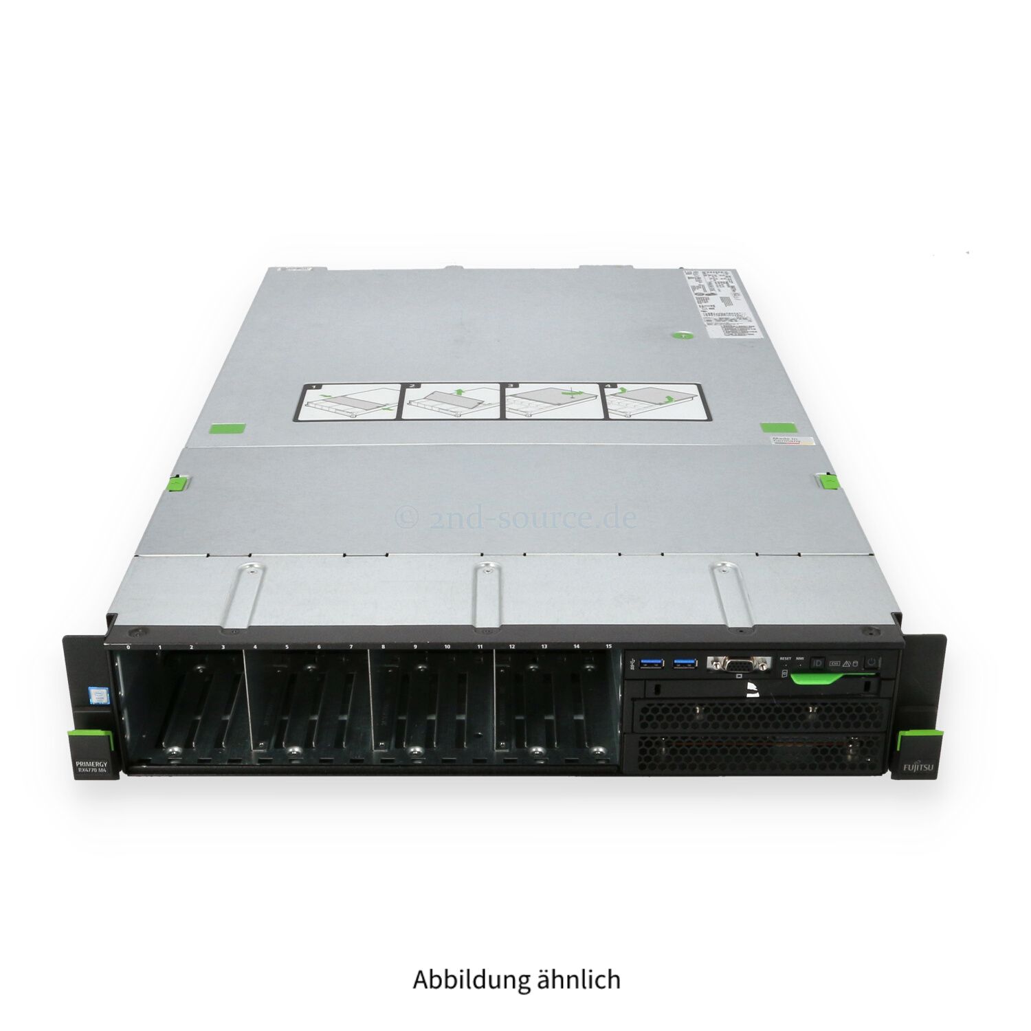 Fujitsu Primergy RX4770 M4 16x SFF 4x Heatsink CP400i 2x 1600W CTO ...