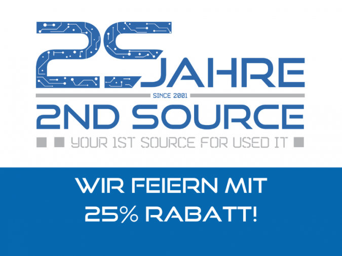 2nd Source Blog > 25. Firmen-Jubiläum mit 25% Rabatt!