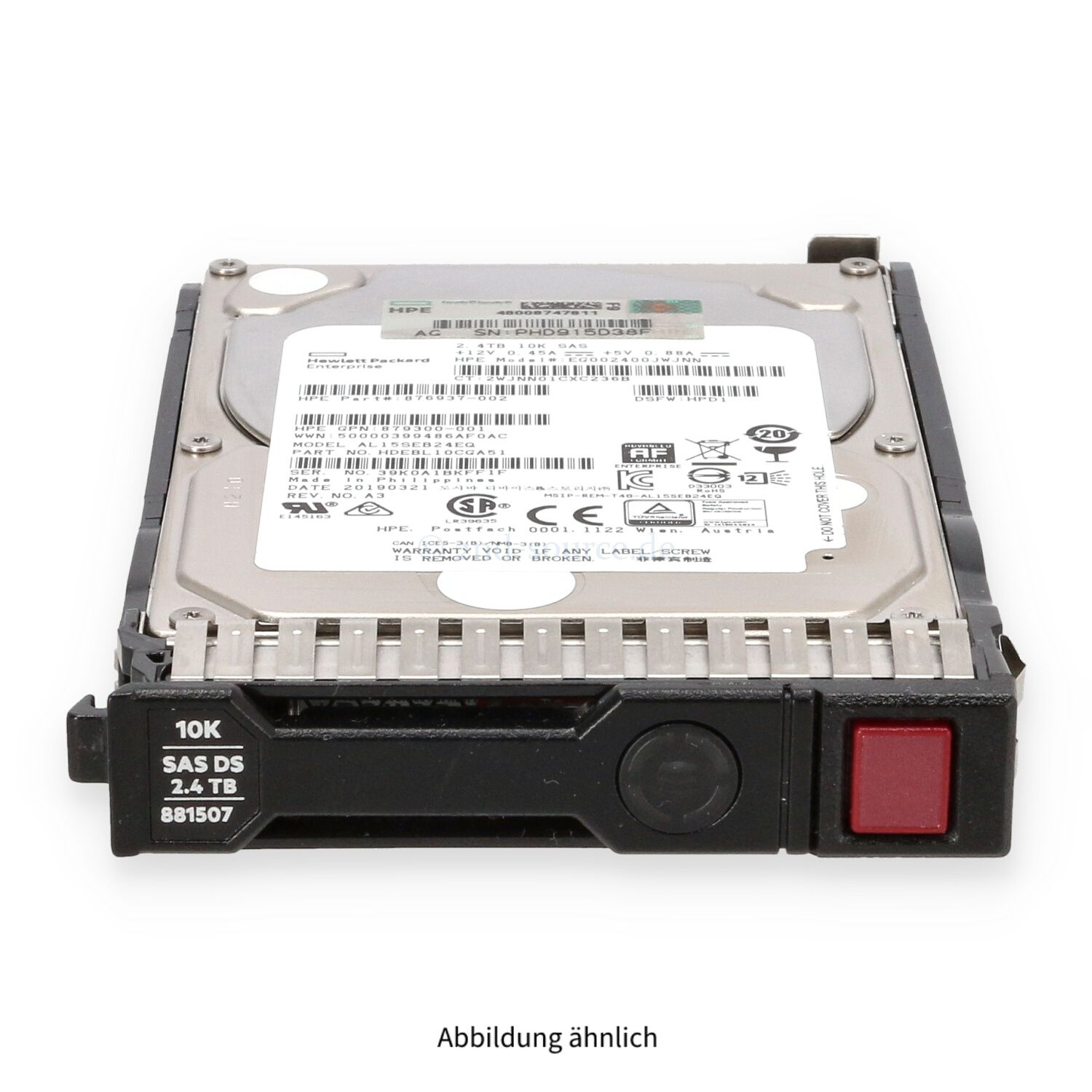 HP HDD 500 Go Serveur 3.5" – Hotplug SATA – Réf 395501-002